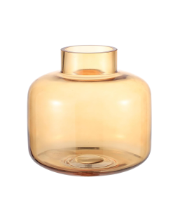 Round Clear Glass (Amber)